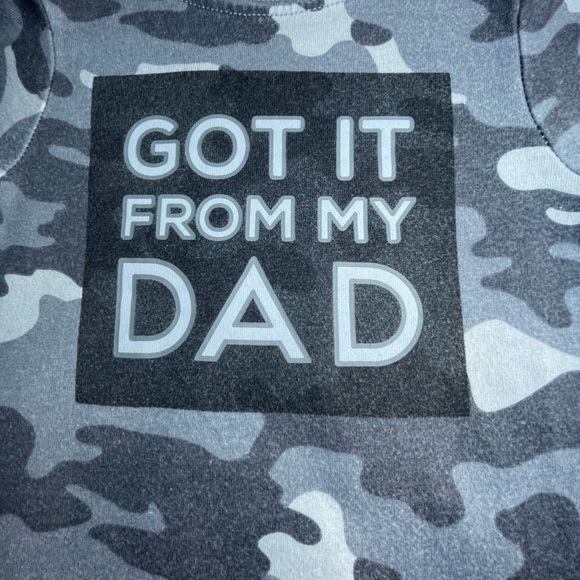 Baby Boy GOT IT FROM MY DAY Camo Onesie | 18 months - Picture 3 of 6